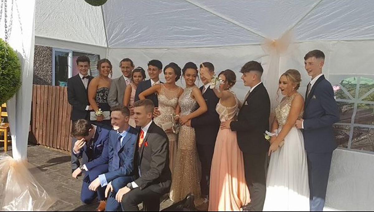 Lliswerry: A group at the prom