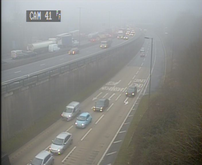 UPDATE: Queues hit commuters on M4 after freezing fog warning covers Gwent