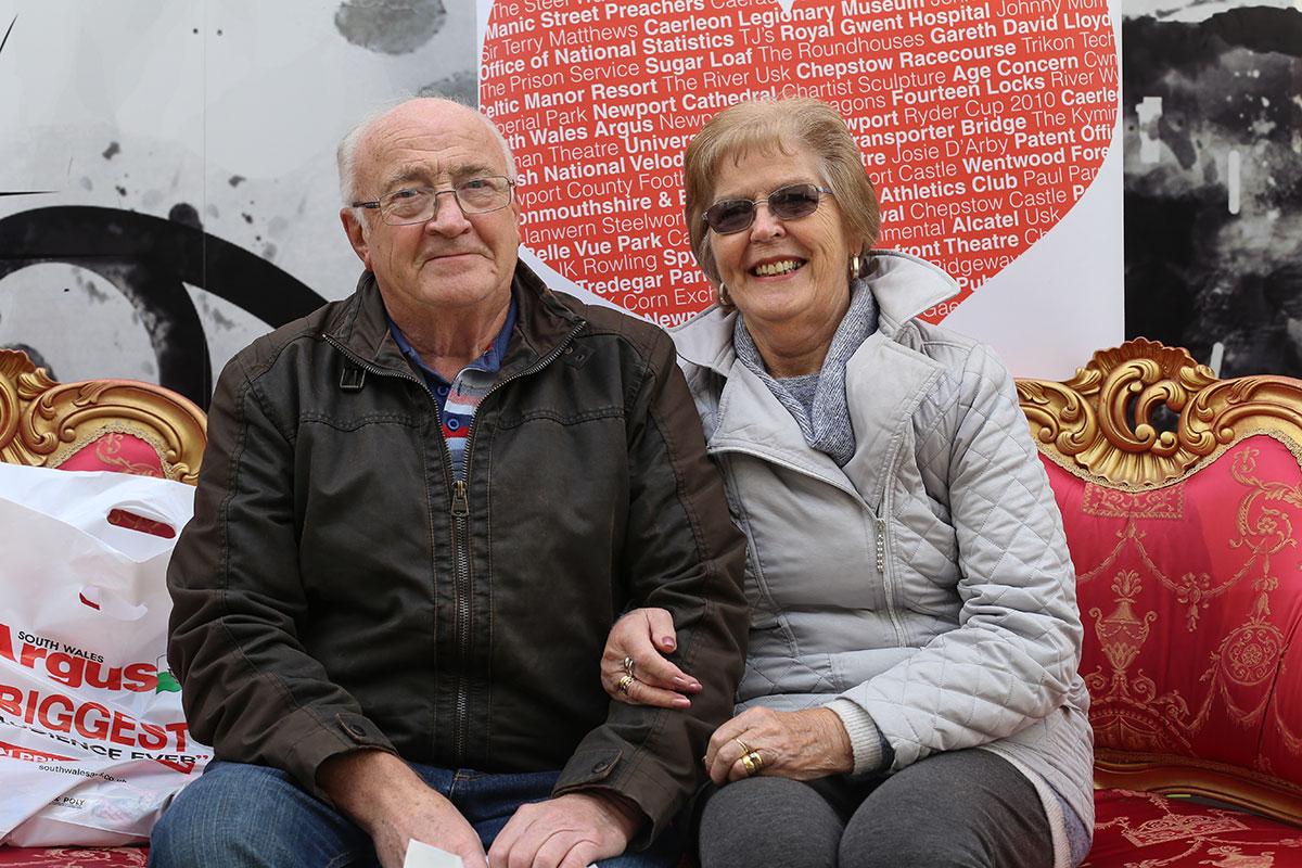 TOGETHER: Janet and Roger Davies, of Greenfield,
Newbridge.