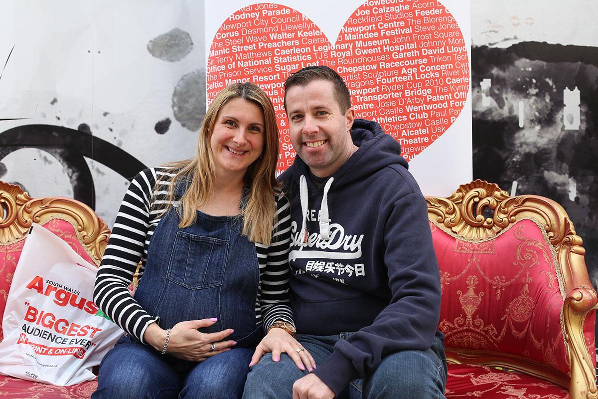 EXPECTING: Claire and Steve Metcalfe, of Tennyson Avenue,
Llanwern