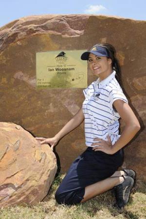 Cwmbran's Chloe-Beth Morgan at the Legend Golf and Safari Resort 