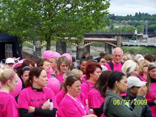 The Pink Fizz cancer charity half marathon in Newport