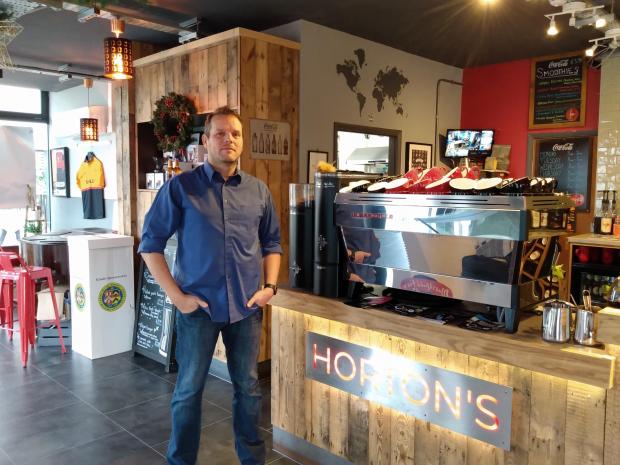South Wales Argus: Horton's Coffee House owner Gavin Horton.