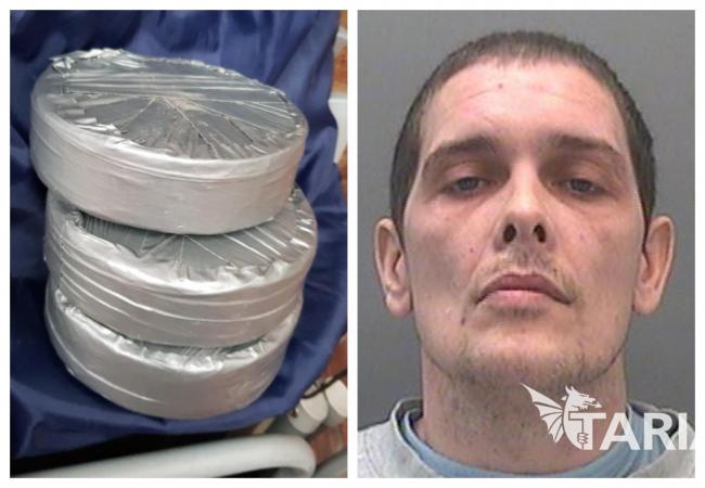 Heroin seized during the police operation codenamed Jackdaw 2 and, right, Ryan Gifford