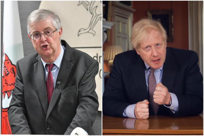 Welsh first minister Mark Drakeford and UK prime minister Boris Johnson have adopted different approaches to dealing with the Omicron Covid variant.