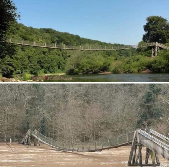 South Wales Argus: Biblins Bridge survived high river levels after storms in October 2019 and February 2020 