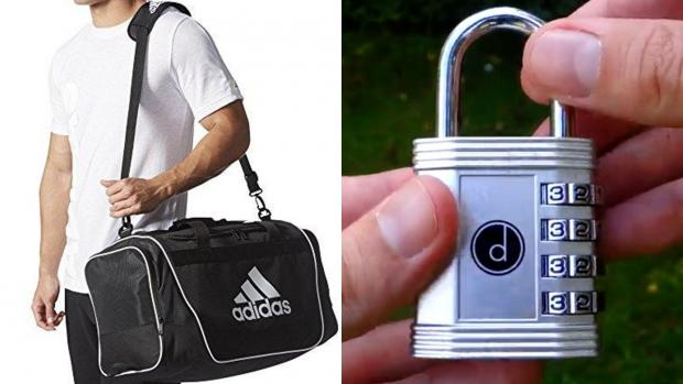 South Wales Argus: Best health and fitness gifts 2020: Adidas Lin Duffel Bag & Desired Tools 4 Digit Combination Padlock Credit: Adidas & Desired Tools