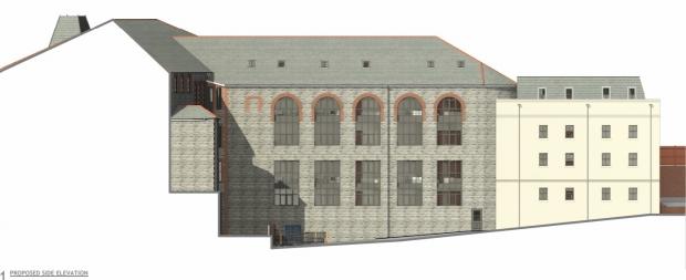 South Wales Argus: How the building could look from the side. Picture: Chamberlain Moss King Architecture