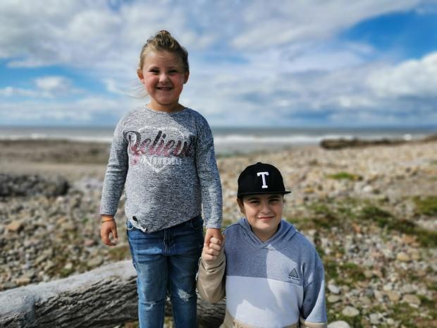 South Wales Argus: Picture: Laura Marie Cowell. “Walks at the beach (when we were allowed) with my two children. Blowing away the cobwebs