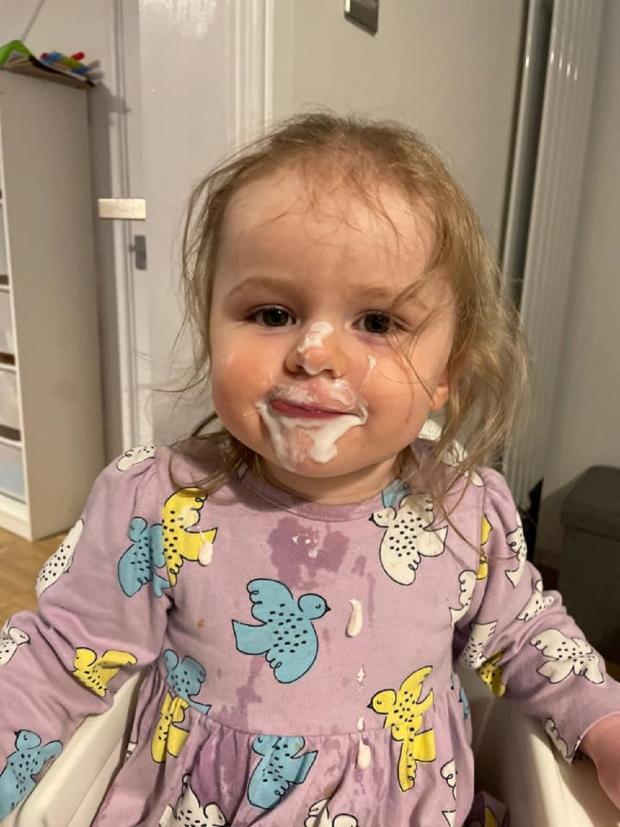 South Wales Argus: Picture: Jenna Davies. “Three times a day. Seveb days a week. Always messy. Forever cute”