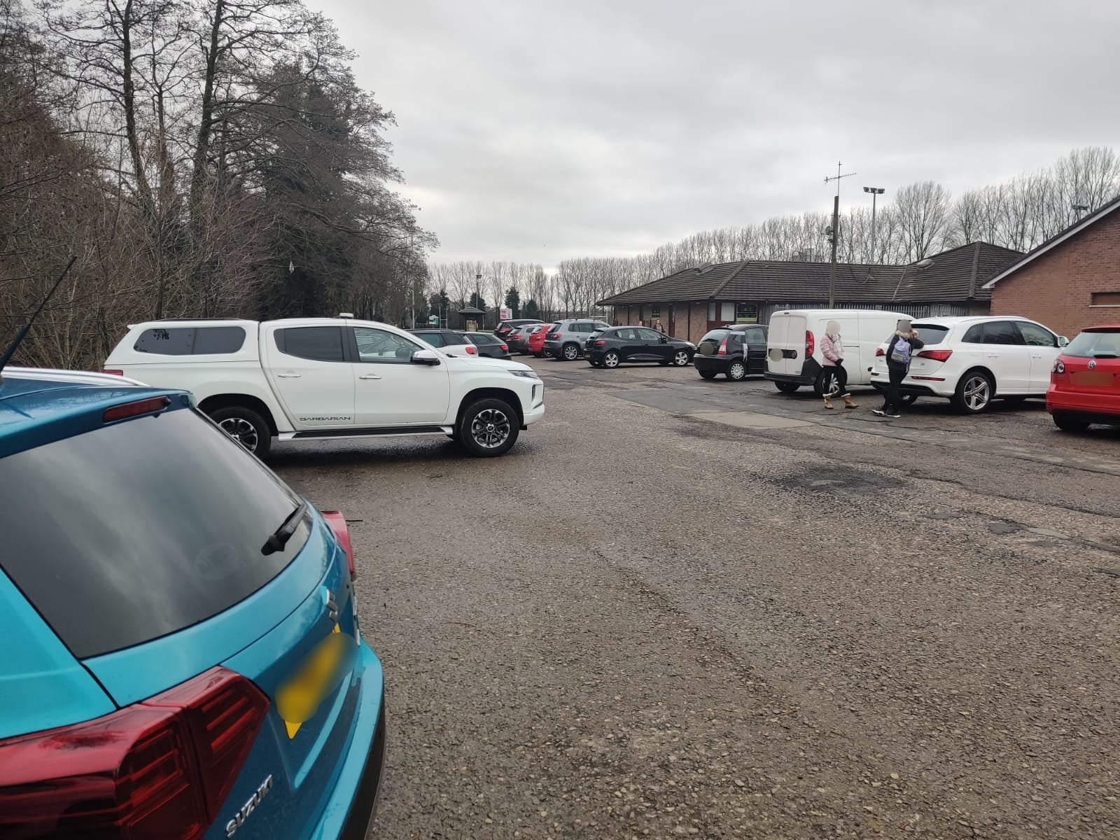 A busy car park at Cwmbran Boating Lake. Picture: Torfaen council.