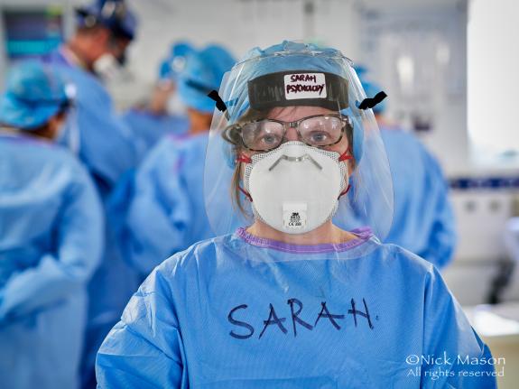 South Wales Argus: Clinical Psychologist Sarah Flowers. The care for patients in intensive care is delivered by a large multi-disciplinary team in which psychologists play an important part supporting patients and their families. During the pandemic the support that they al South Wales Argus: Clinical Psychologist Sarah Flowers. The care for patients in intensive care is delivered by a large multi-disciplinary team in which psychologists play an important part supporting patients and their families. During the pandemic the support that they al