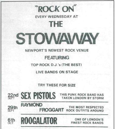 A poster advertising the nightclub in the 1970s