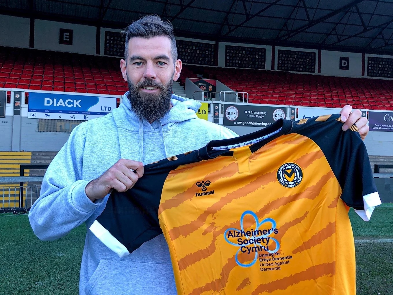 Joe Ledley has signed for Newport County until the end of the season. Picture: Newport County AFC.