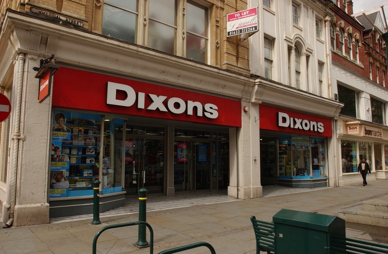 ELECTRICALS: the former Dixons store on Commercial Street, Newport