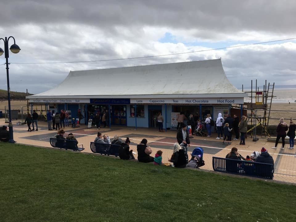 Visitors to Barry Island earlier today, Picture - Visit Barry Island, Facebook