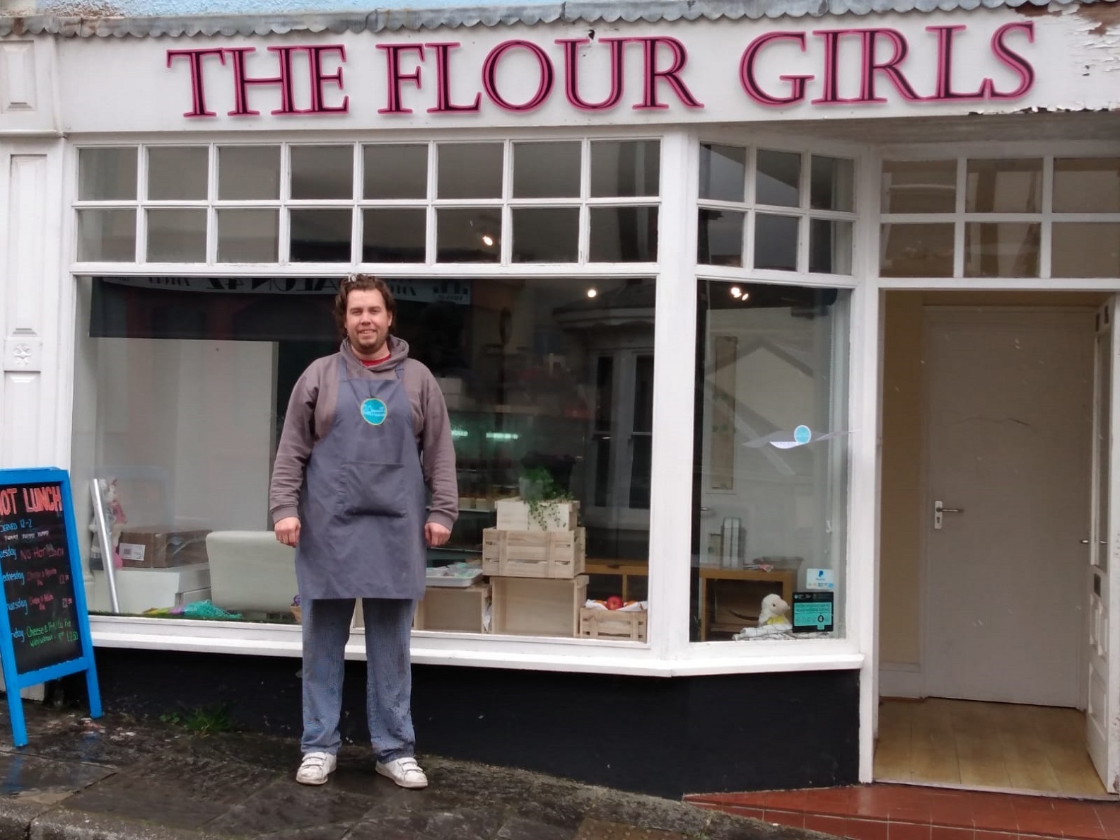 Chris O’Connell, who along with his wife Rhian, owns The Flour Girls in Blaenavon.