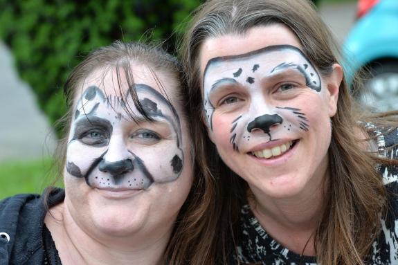 South Wales Argus: Sarah Tanner (l) and Irene Quelch at the Dalmatian Bike ride for St David's Hospice Care in Caerleon in 2018. Picture: www.christinsleyphotography.co.uk. South Wales Argus: Sarah Tanner (l) and Irene Quelch at the Dalmatian Bike ride for St David's Hospice Care in Caerleon in 2018. Picture: www.christinsleyphotography.co.uk.