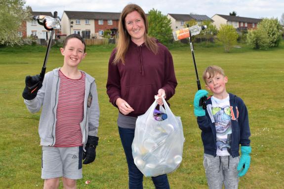 South Wales Argus: Eric, Denise and Idris Jones from Alway South Wales Argus: Eric, Denise and Idris Jones from Alway