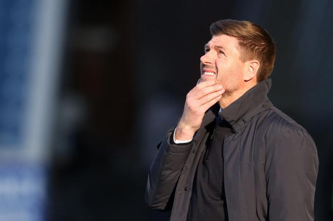 Steven Gerrard on the touchline