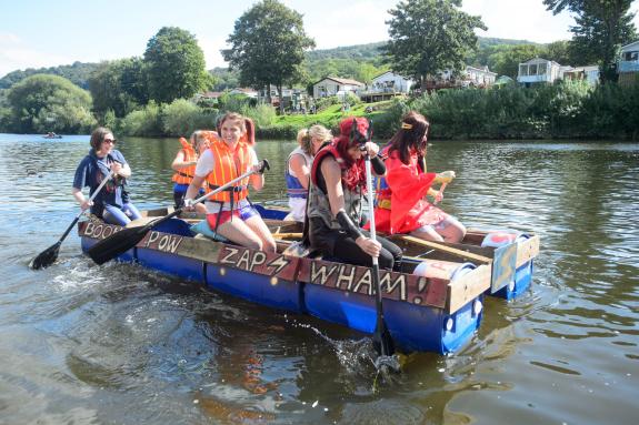 South Wales Argus: 01.09.19 - St Davids Foundation Raft Race, Monmouth. South Wales Argus: 01.09.19 - St Davids Foundation Raft Race, Monmouth.