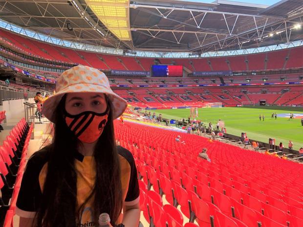 Niamh Hoey has taken her place at Wembley