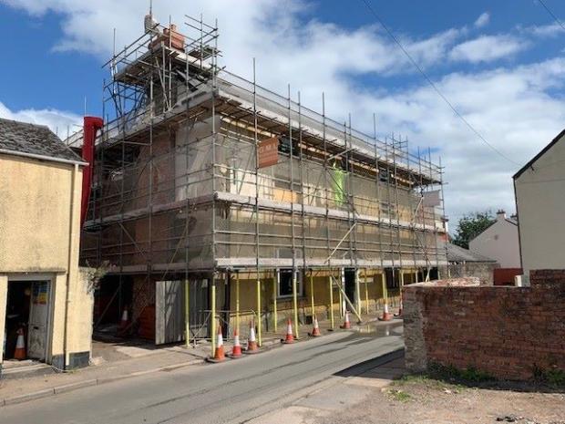 South Wales Argus: Number 10 Old Market Street, Usk, which is grade II listed and ripe for renovation. It is for sale at auction with a guide price of £270,000-plus