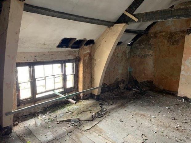 South Wales Argus: Number 10 Old Market Street, Usk, which is grade II listed and ripe for renovation. It is for sale at auction with a guide price of £270,000-plus