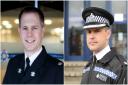 Temporary Assistant Chief Constable Marc Budden (L) and Chief Superintendent Mark Warrender (R)