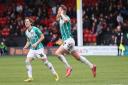 CELEBRATION: Cameron Norman levelled for Newport County on his return to Walsall
