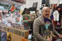 Alun Kent in Heart of the Valleys record shop in Blackwood