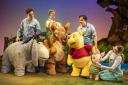 Alex Cardall as Eeyore, Robbie Noonan as Tigger, Benjamin Durham as Pooh & Lottie Grogan as Piglet in Winnie the Pooh, credit Pamela Raith