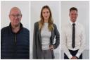 Hat trick: Harvey Bowes has revealed a trio of new recruits, Tim Webber, Tom Evans and Dominika Majer, to help boost growth