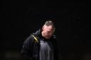 Newport County manager Graham Coughlan dejected after defeat by West Ham Under 21s