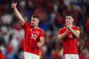 BOOST: Aaron Ramsey (left) has travelled with Wales for the crunch qualifier in Armenia