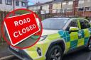 Major Cwmbran road reopen after crash with police and ambulance present