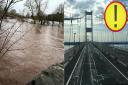 Severn bridge closed: Flood alerts across Gwent as 60mph winds hit