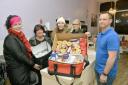Volunteers at Food For Thought (L-R) Zena Setterlund, Jo Leung, Leysha Davison, Terri Reynolds and Martyn Parry