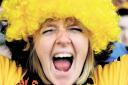 GOING WILD: County fan Kayleigh Norman reacts after Newport scores
