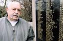 MEMORIES: Veteran Denzil Connick at the Crumlin War Memorial