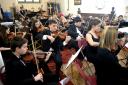 These young musicians formed a string section of Gwent Music in previous years.