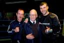 Team Calzaghe: l-r Enzo, Guiseppe (pictured aged 83) and at the Team Calzaghe gym in Newbridge