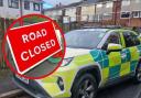 Major Cwmbran road reopen after crash with police and ambulance present