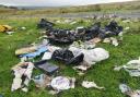 File photo of a fly-tipping incident near Ebbw Vale in 2019. Councils in Wales spent £413,413 clearing up such incidents in 2019/20.