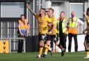 IN CONTENTION: Exiles striker Dom Telford