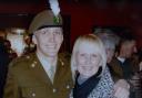 Sarah Adams with her son, James Prosser, who was killed in Afghanistan in 2009.