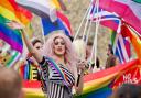 Revellers at Pride Cymru in 2018. Photo: Siriol Griffiths