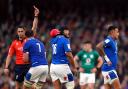 Italy's Hame Faiva (no.16) is shown a red card during the Guinness Six Nations match at the Aviva Stadium, Dublin. Picture: PA