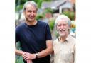 REUNION: Richard White, left and Colin Lewis