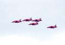 The Red Arrows flying over Abergavenny (Picture: Camera Club member Lee Parker)